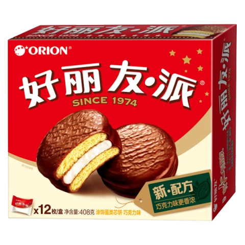 ORION CHOCO PIE 12PCS 445g 好丽友巧克力派12枚 445g