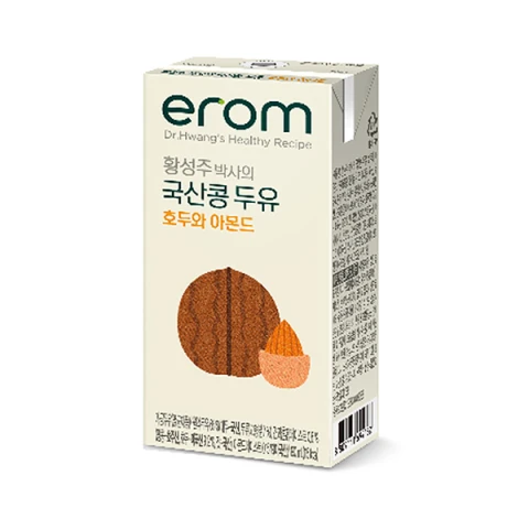 Erom Dr Hwang's Walnut Almond Soy Drink 190ml 黄博士杏仁合桃豆奶 BBD: 30-Apr-2025