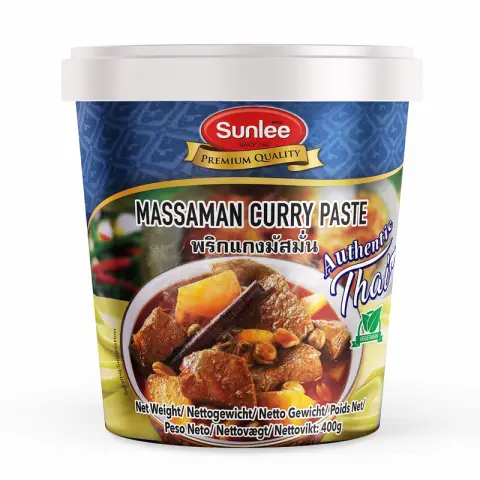 Sunlee Pâte de curry Massaman végétalienne SUNLEE 400 g