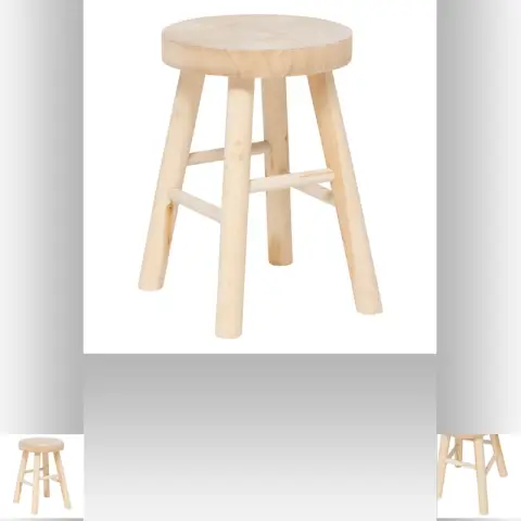Tabouret d'appoint en bois Nyar