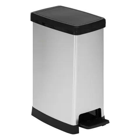 Slim Soft-Close Plastic Pedal Bin 40L