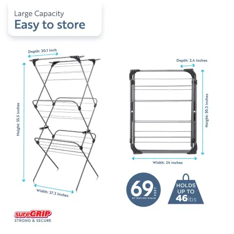 Minky Premium sureGRIP® 3 Tier Airer