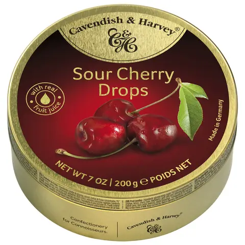 Cavendish & Harvey Sour Cherry Drops 200g