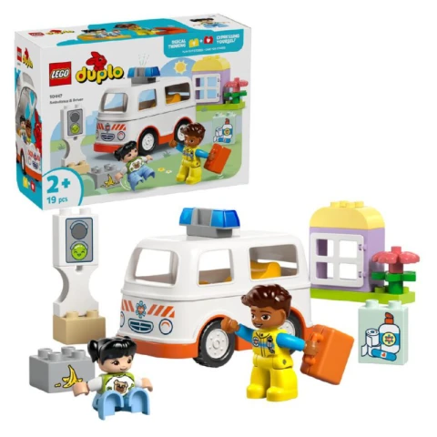 Lego 10447 Duplo Town Ambulance And Driver