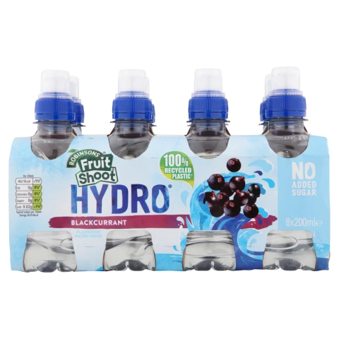 Robinsons Fruit Shoot Hydro Blackcurrant 8 x 200ml