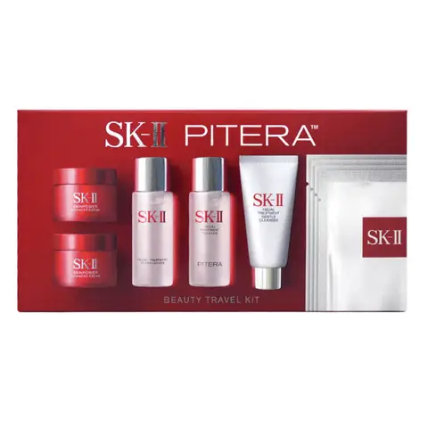SK-II PITERA™ Beauty Travel Kit – 9-teilig (Essence, Lotion, Cleanser, Cream, Mask)