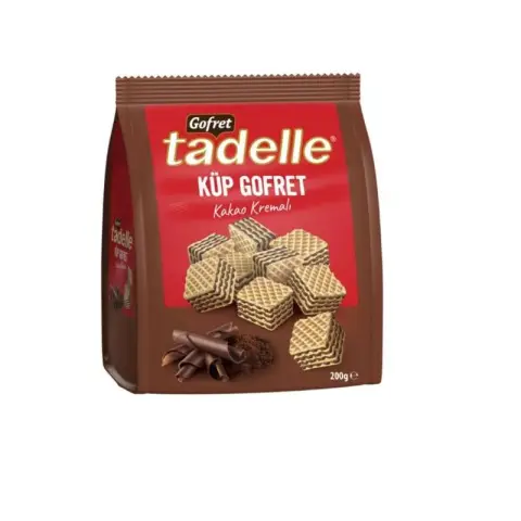 Tadelle Carrés de Gaufrettes à la Crème de Cacao 200g