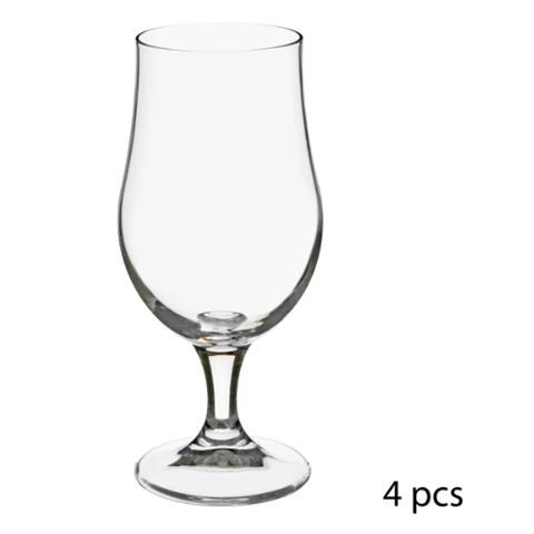 Secret de Gourmet Lot de 4 Verres à Bière à Pied 37 cl