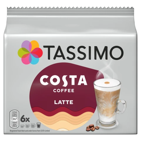 Tassimo Costa Latte 12 Discs 167g