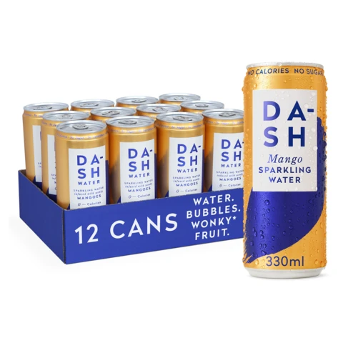 Dash Water - Sparkling Water infused with Wonky Mango - 12 x 330ml