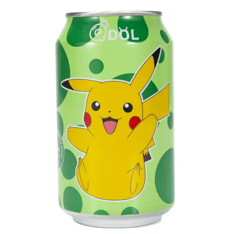 QDOL LIME FLAVOUR SODA - PIKACHU 330ml QDOL青柠风味气泡水 330ml