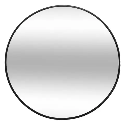 Miroir Alice diam. 38 cm métal en présentoir noir