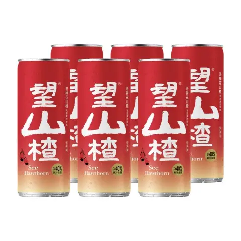 HOPE WATER Wang Shanzha Luoshenhua Hawthorn Sparkling Fruit drink Drink 330ml 望山楂洛神花山楂气泡果汁饮料330ml