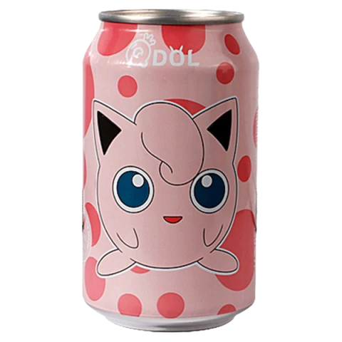 QDOL PEACH FLAVOUR SODA - JIGGLYPUFF 330ml QDOL白桃风味气泡水 330ml