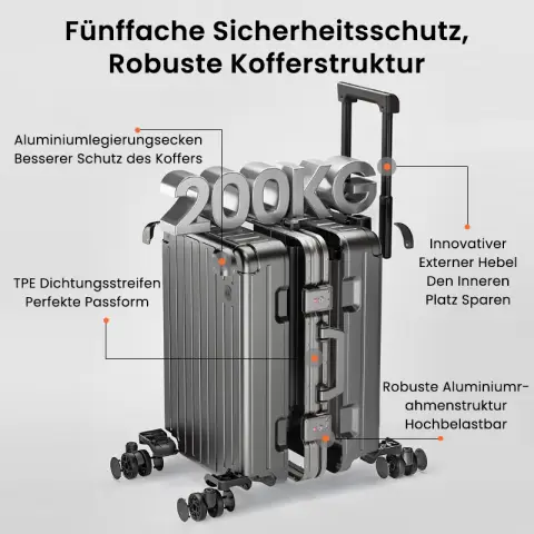 J.Zao Luggage Unbounded Aluminiumrahmen 26 Zoll Graphitgrau