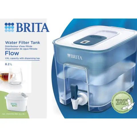 Brita Flow Water Filter Tank Met Tap 8.2L 8.2 L Water Tank