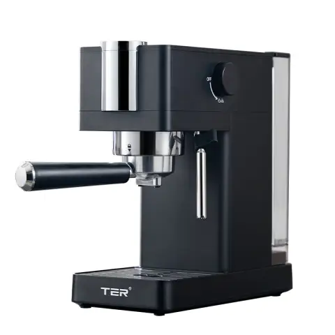 TER Espresso-Kaffeemaschine mit 15 bar, integrierter Milchaufschäumung, Schnellaufheizung