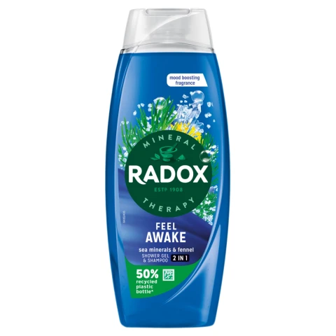 Radox Mineral Therapy 2-in-1 Body Wash & Shampoo Feel Awake 450 ml