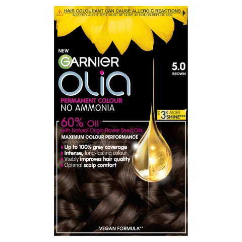 Garnier Olia Permanent Hair Colour 5.0 Brown