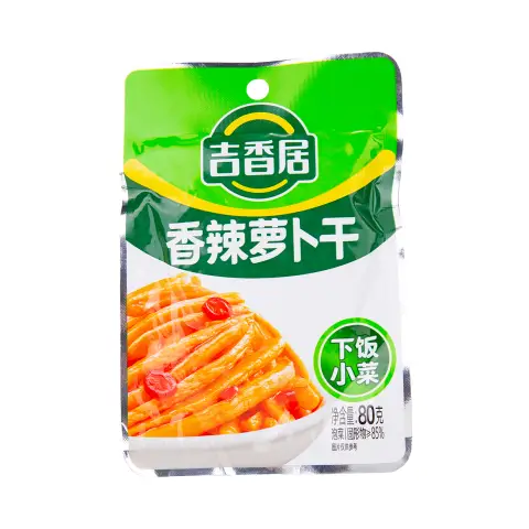 JXJ Spicy Dried Turnip 80g 吉香居香辣蘿蔔乾80g