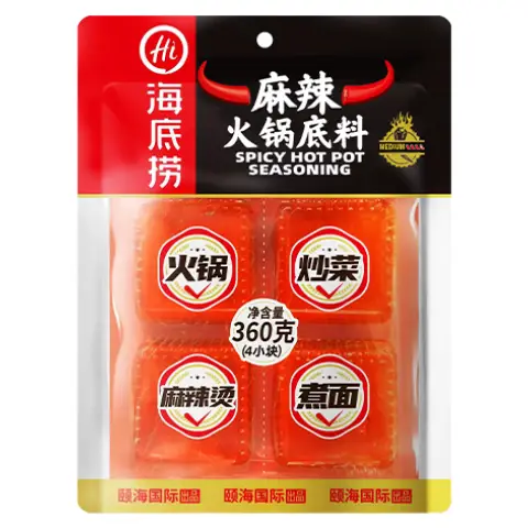 HDL Hot Pot Seasoning-Spicy (4pcs) 360g 海底撈小塊麻辣火鍋底料360g