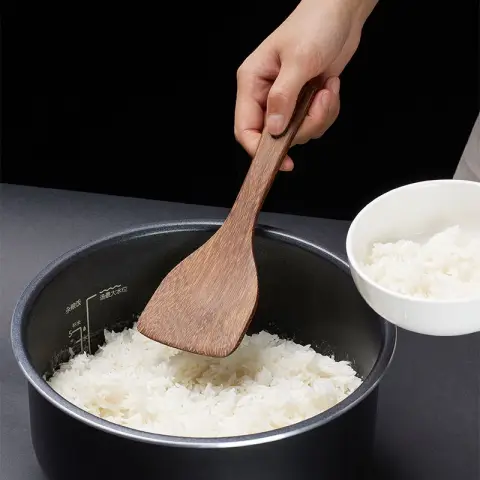 J.Zao Cuillère à riz en bois - Anti-brûlure