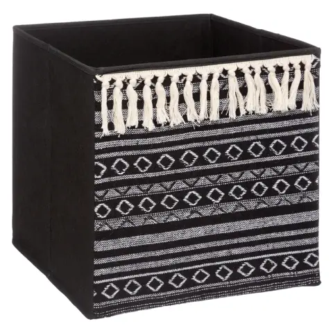 Etnische Opbergdoos Met Kwastjes 31x31cm