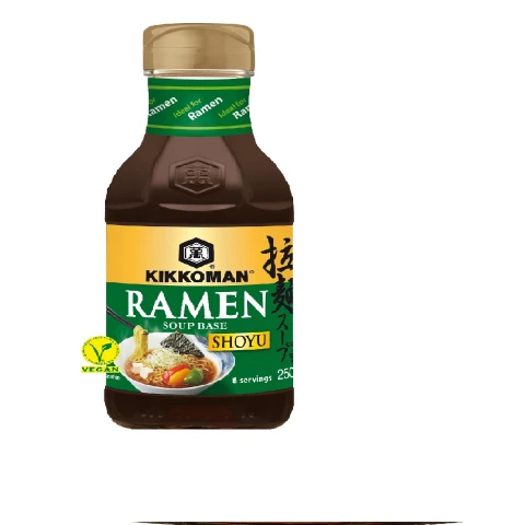 Kikkoman Concentrated Ramen Noodle Soup Base - Shoyu (Soy Sauce) Flavour 8 Servings 250ml 萬字超浓缩酱油拉面汤底 250毫升