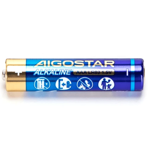 Aigostar ST01 LR03 - Alkaline Battery - 1.5V 8pcs Heat Shrink Card Pack 8 pcs