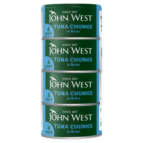 John West Tuna Chunks In Brine 4 x 125g