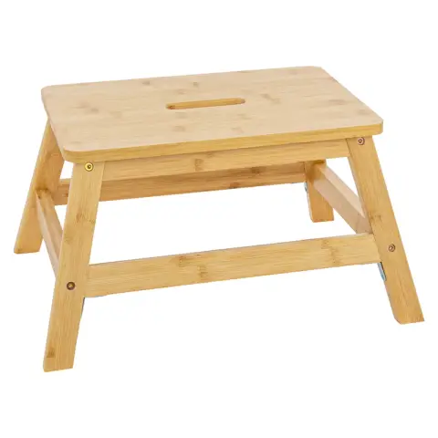 Tabouret 1 marche en bambou