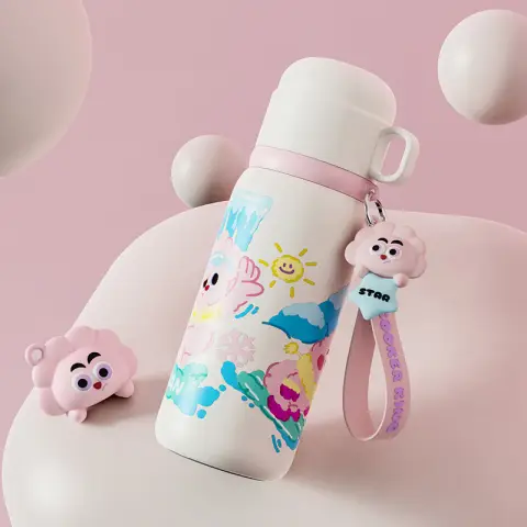 COOKER KING Star Double Drink Insulated Mug - 500ml - White