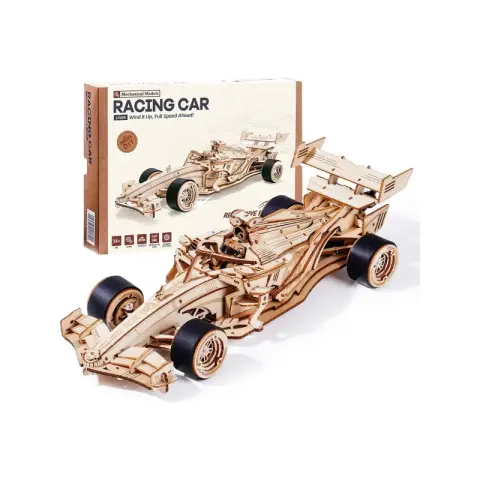 Robotime ROKR Racing Car Wooden 3D Puzzle Building Toys 29 x 7.6 x 10.5 cm 1PC