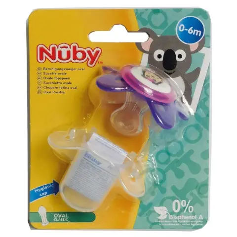 Nuby Oval Pacifier 0-6m