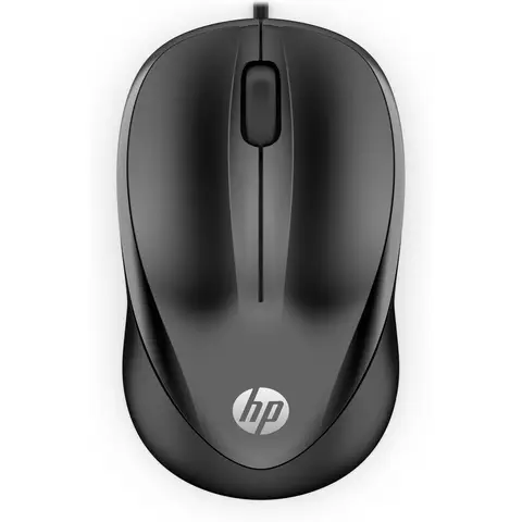 HP bedrade muis 1000, USB Type-A, 1200 DPI optische sensor, 3 knoppen - Zwart