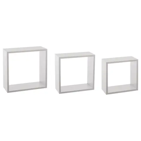 Étagère murale Cube Blanc Grand Lot de 3