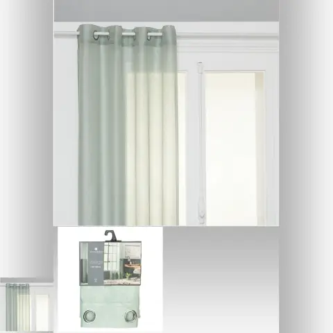 Moly Seladon-Netzvorhang 135x240cm