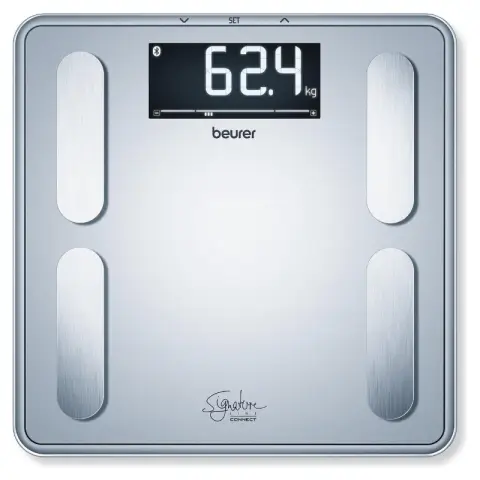 Beurer BF405 - Balance Connectée - Bluetooth Analyse Corporelle 200kg 8 Utilisateurs