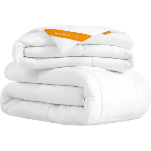 SONGMICS 2-in-1 Duvets Sub Duvets Double Duvet - Summer Duvet + Winter Duvet - 200 x 200 cm
