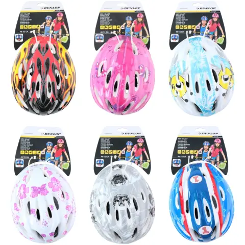 Dunlop Fahrradhelm für Kinder, Mountainbike-Ausrüstung, Fahrradzubehör, Schutzhelm, zufällige Farbe