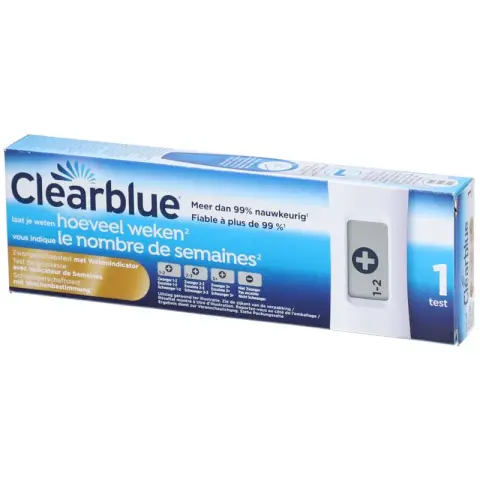 Clearblue Digital Stelt Het Aantal Weken Vast 1 pièce.