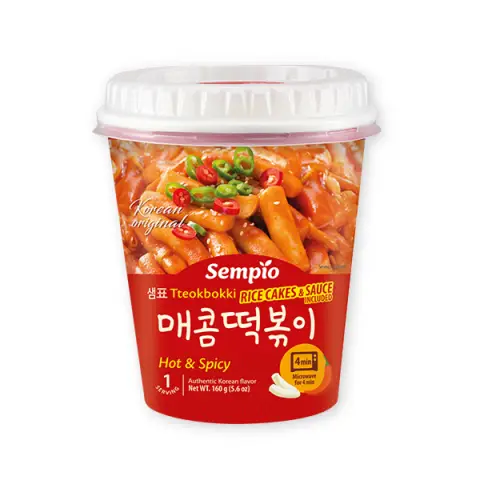 Sempio Instant Tteokbokki, Hot & Spicy (Cup) 即食包装辣年糕杯