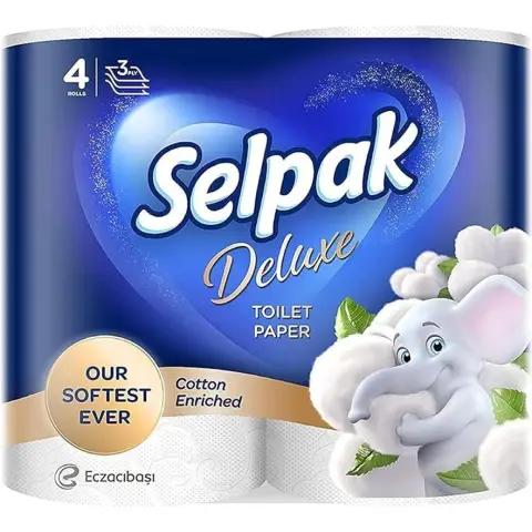 Selpak Papier toilette Selpak 4 rouleaux 3 plis de luxe