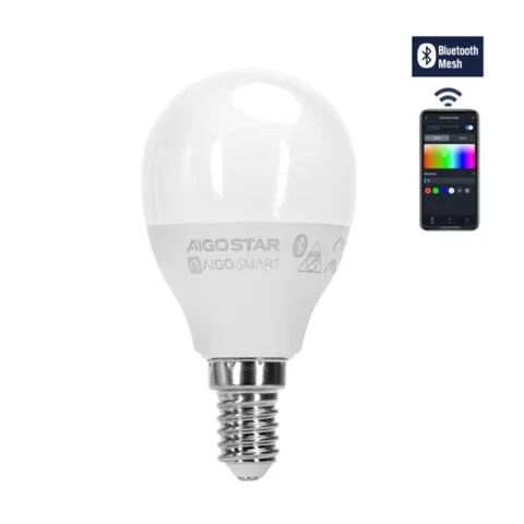 Aigostar Bluetooth MESH G45 E14 4.9W RGB+CCT 420lm