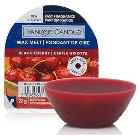 Yankee Candle Duftwachs, einzelne Schwarze Kirsche, 22 g