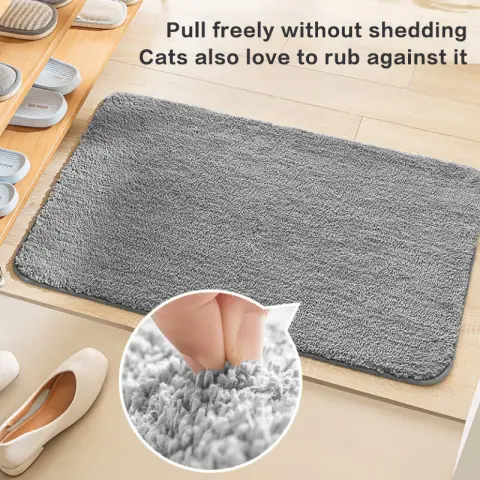 Ochama Tapis de salle de bain, tapis de toilette antidérapant - 40 x 60 cm