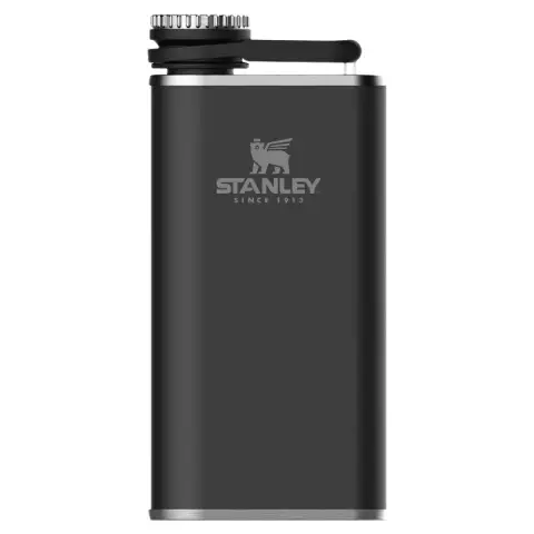 Stanley Klassische, leicht zu befüllende Weithalsflasche, 230 ml, Mattschwarz