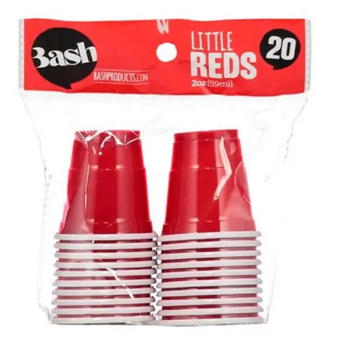 Bash Happy Earth Reds Cups 16Oz 10Pk