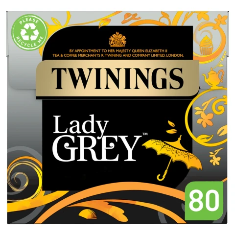 Twinings Lady Grey 80 Tea Bags 200g