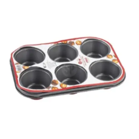 Muffin Pan Staal 6 Muffins 26